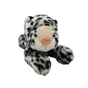 Goffa Snow Leopard Plush Stuffed Animal Black White Spotted Kids Toy